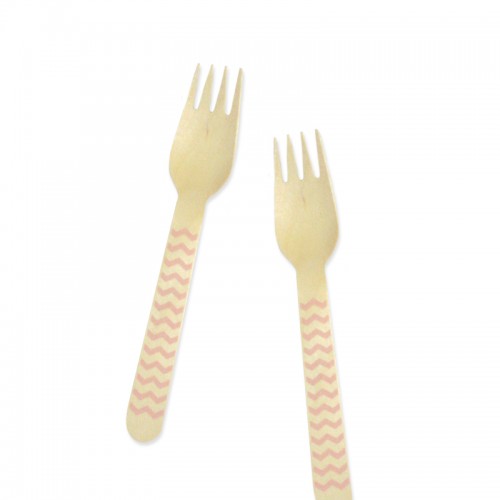 Fork - Chevron Pink